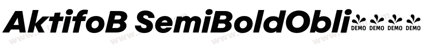 AktifoB SemiBoldObli字体转换
